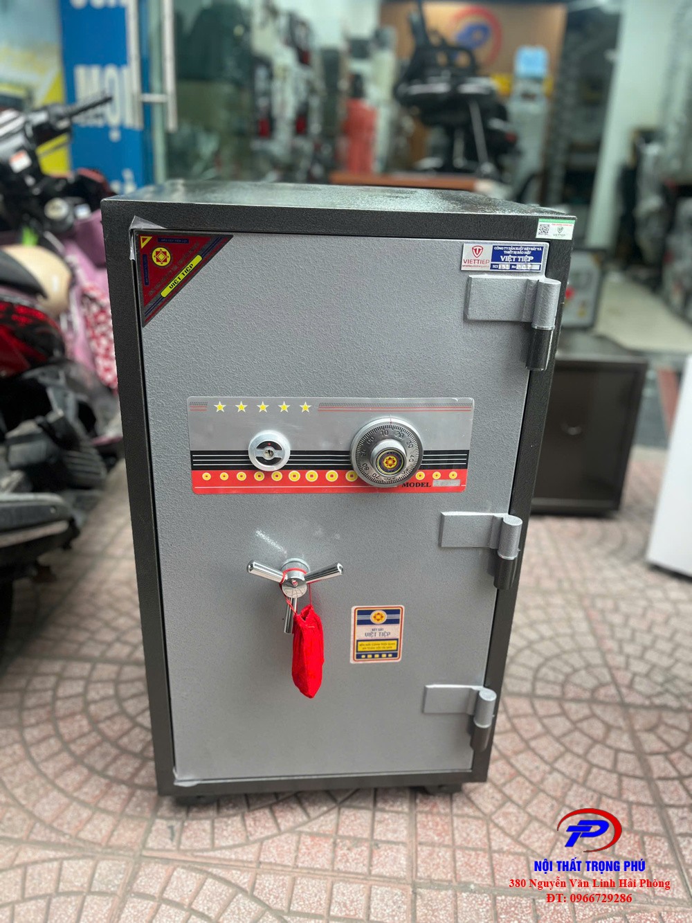 Két việt tiệp chống cháy  khóa cơ KV120KCC